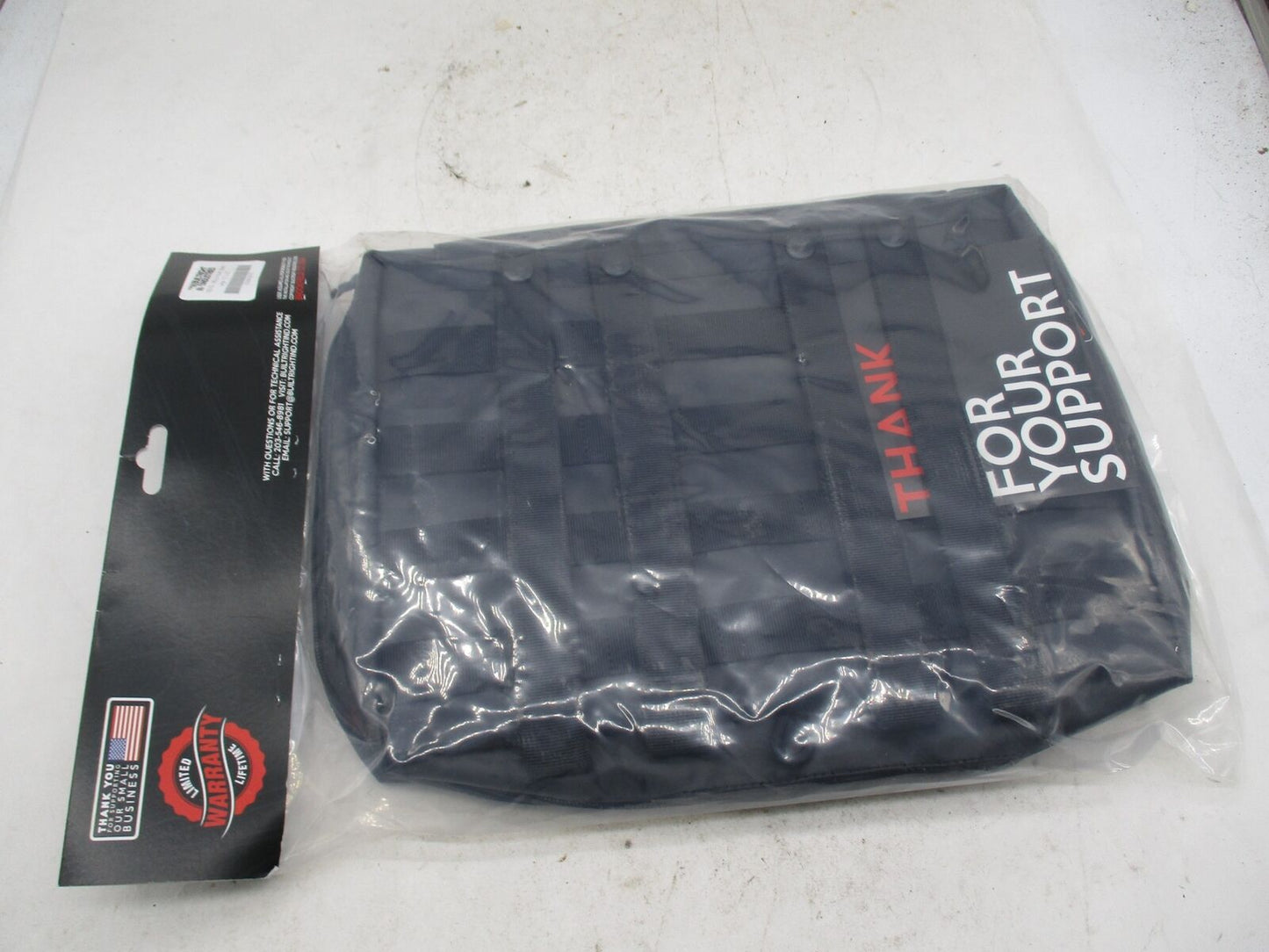 Builtright Industries Black Large 13x10 Molle Panel Pouch 105102
