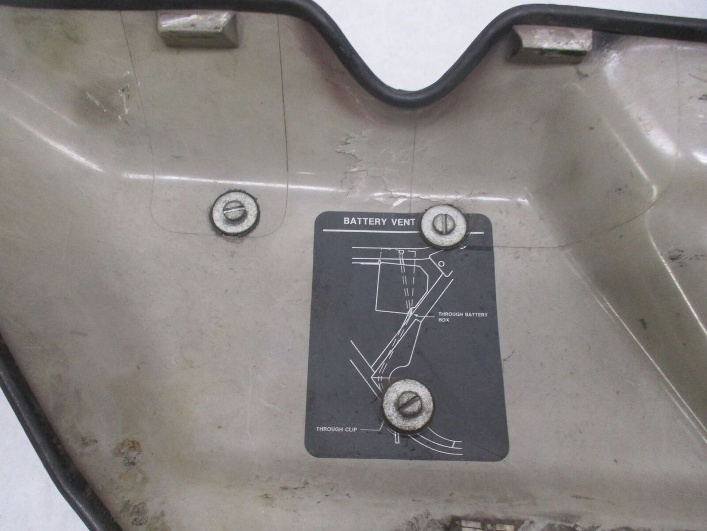 1993-1996 Harley Touring Road King Electra Glide Left Side Cover Maroon Black