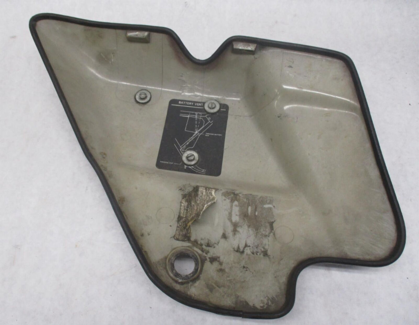 1993-1996 Harley Touring Road King Electra Glide Left Side Cover Maroon Black