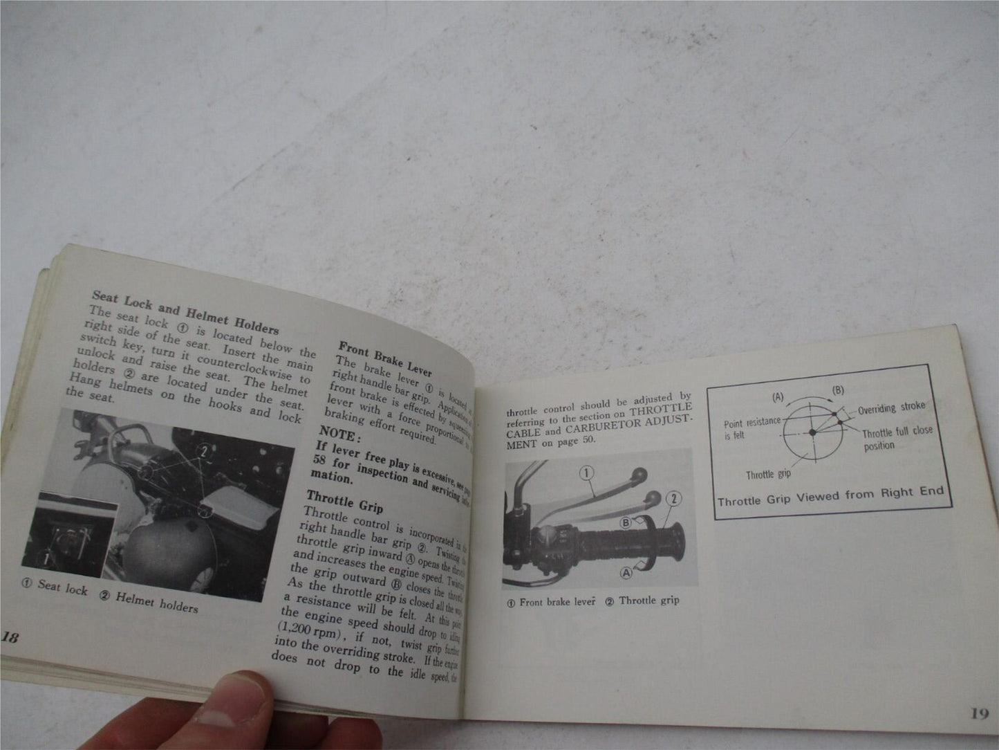 Vintage Honda OEM Original 1972 350 CB350F Owner's Manual