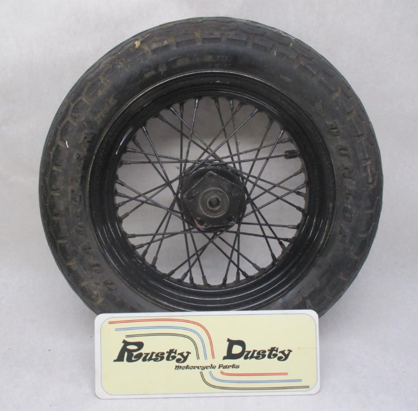 Harley Shovelhead Super Glide Rear Wheel Spoke w/ Tire 40981-73 3/4" Axle