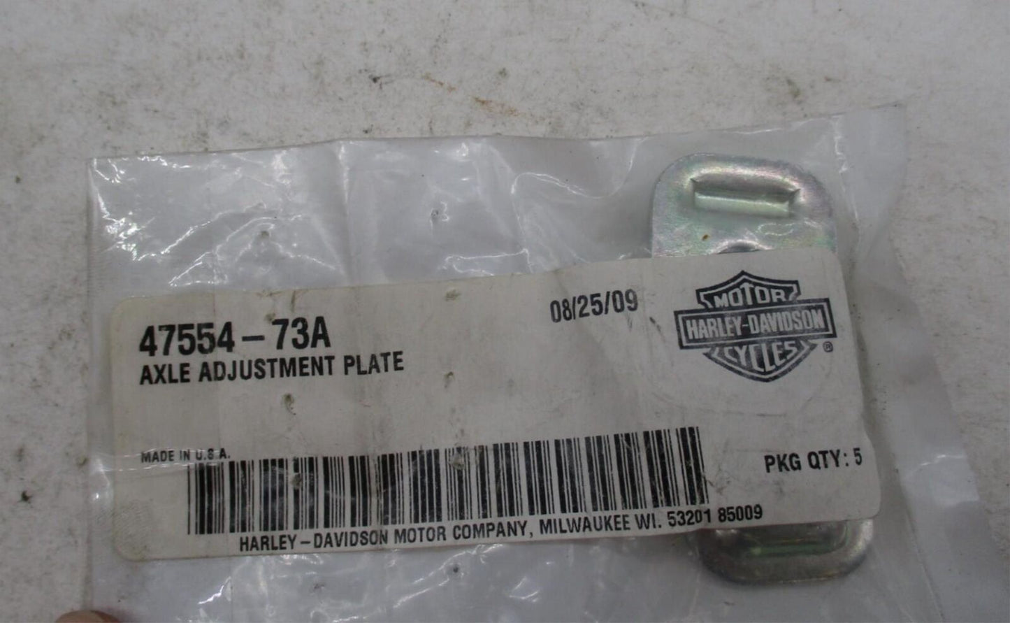 Lot of 3 Harley Davidson Genuine NOS Axle Adjustment Plates 47554-73A