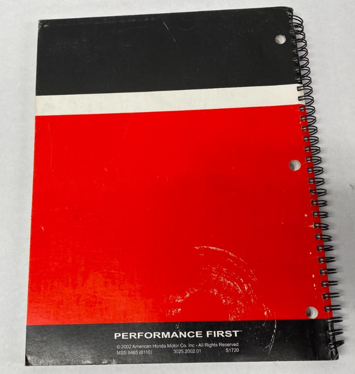 Honda 2002 Technicians New Model Guide