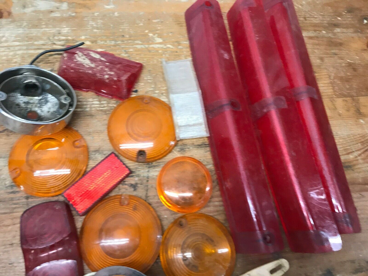 Mixed Lot of Harley Davidson Chopper Turn Signal Blinker Brake Light Lenses part