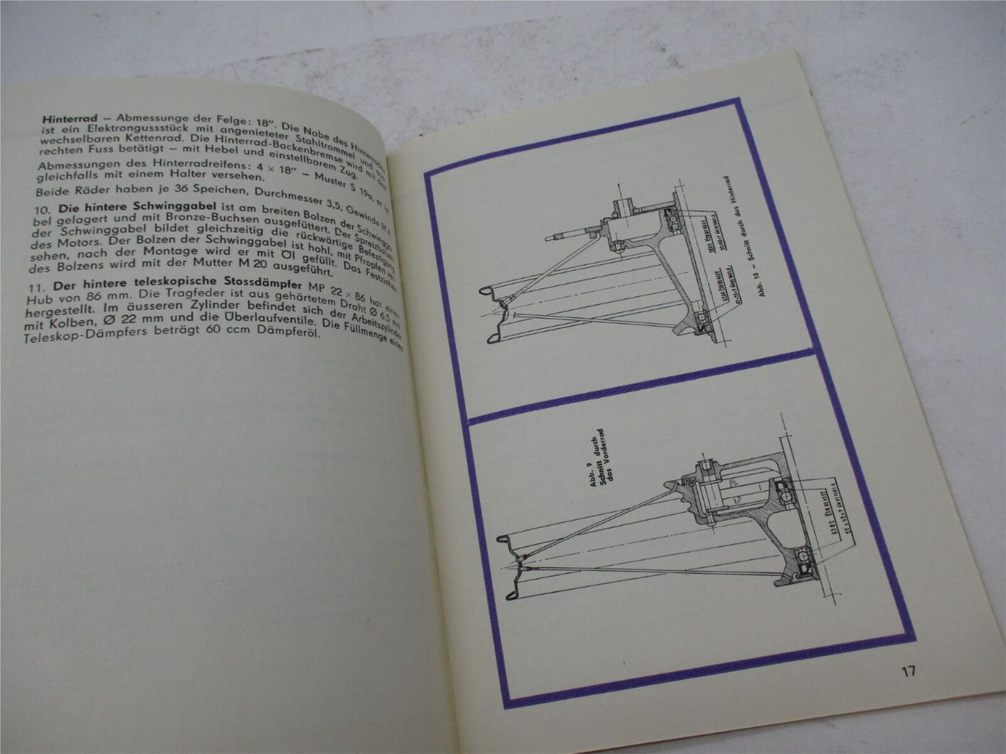 Vintage Original 1970s CZ Moto Cross Manual Book 125cc 250cc 400cc