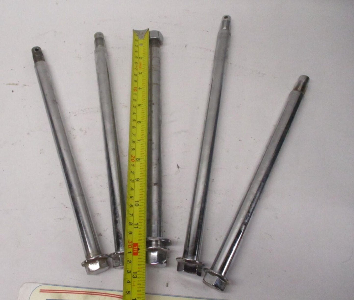 Mixed Lot of (5) Harley Davidson Chrome Wheel Front / Rear Axles #5