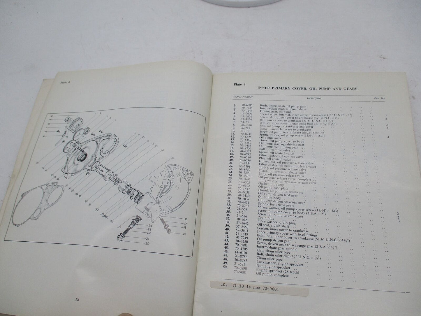 BSA Genuine Rocket 3 Model A75 Spare Parts List Catalog Catalogue 00-5141