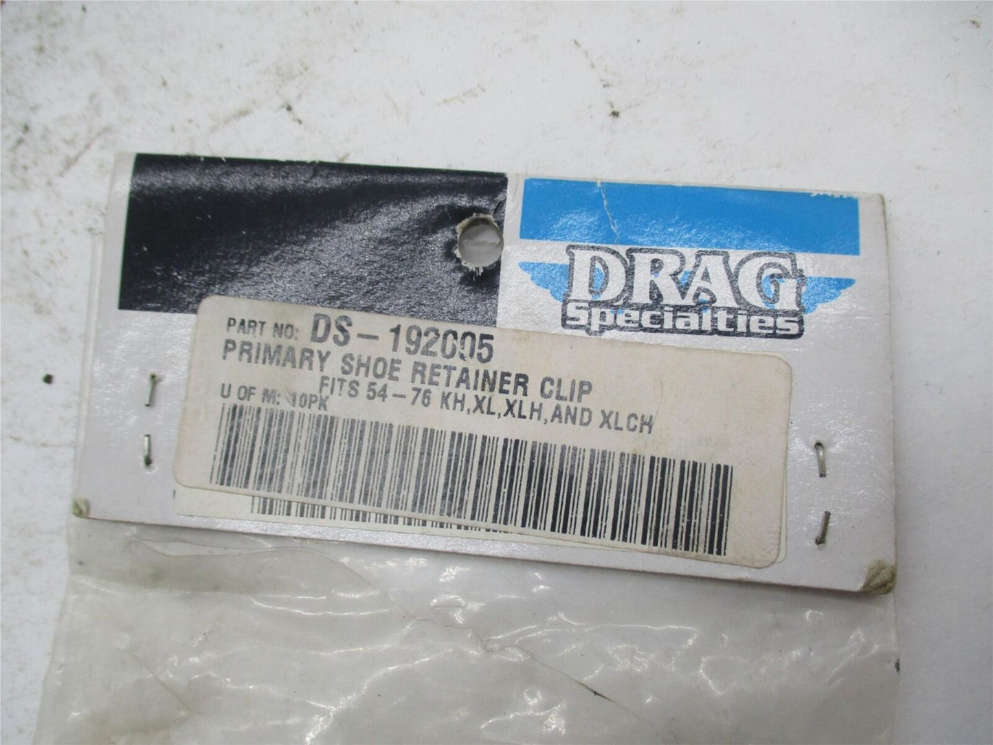 Pack of 10 Harley Drag Specialties Primary Shoe Retainer Clips DS-192005