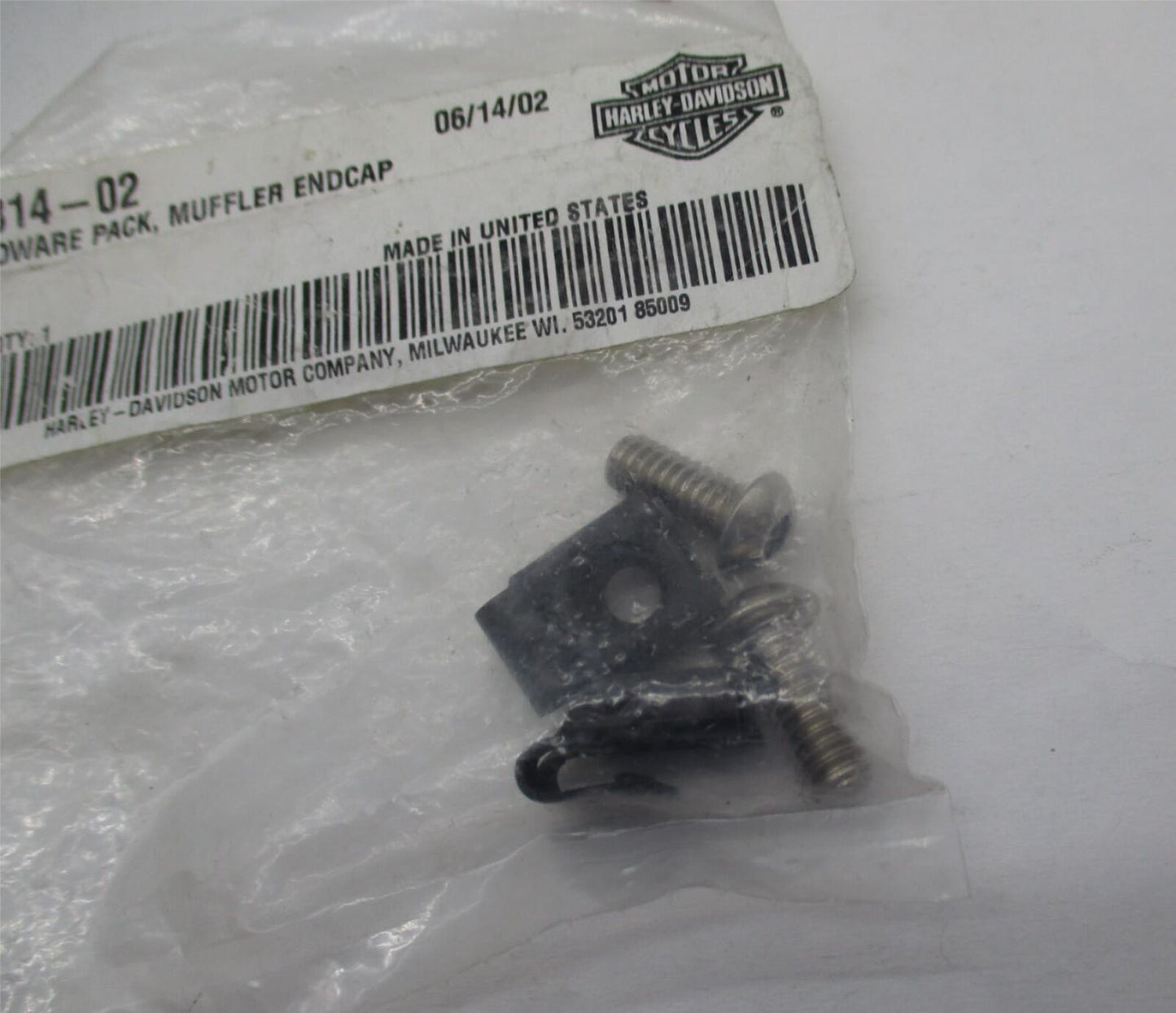 Harley Davidson Genuine NOS Muffler End Cap Hardware Pack 65314-02