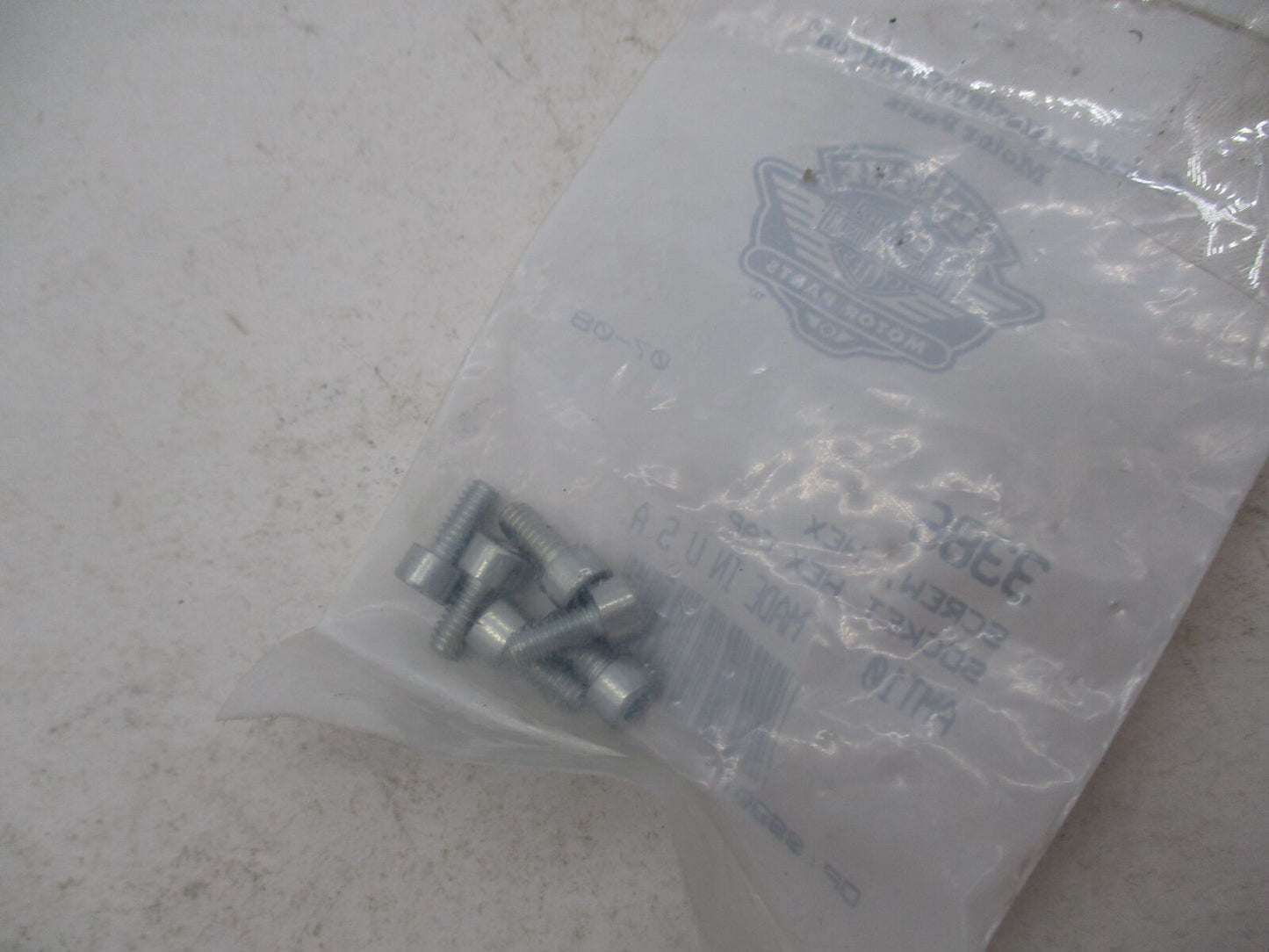 Lot of 6 Harley Davidson Genuine NOS Hex Socket Head Screws 3386