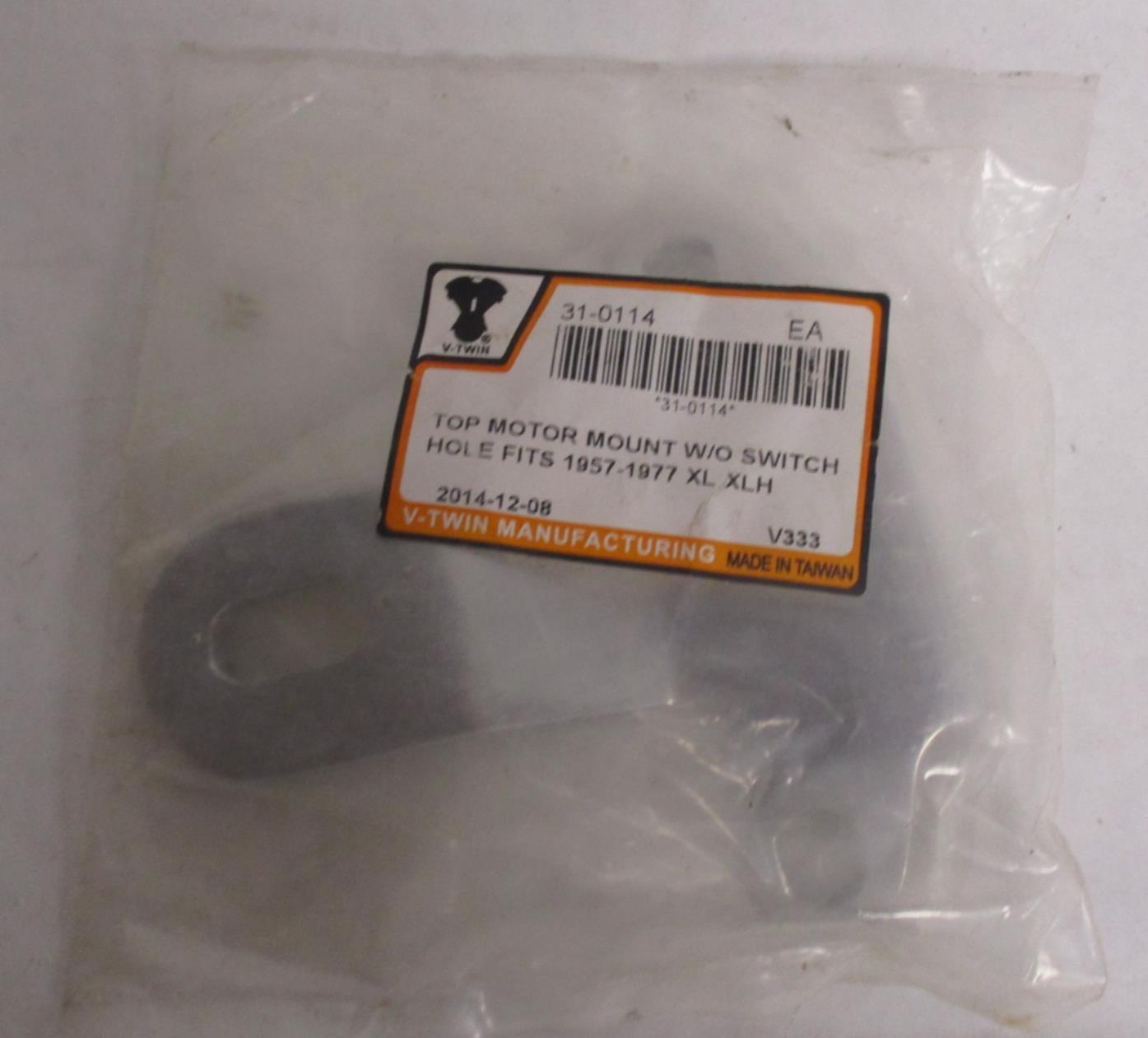 V-Twin Harley Davidson Top Motor Mount w/o Switch Hole 31-0114 1957-77 XL XLH