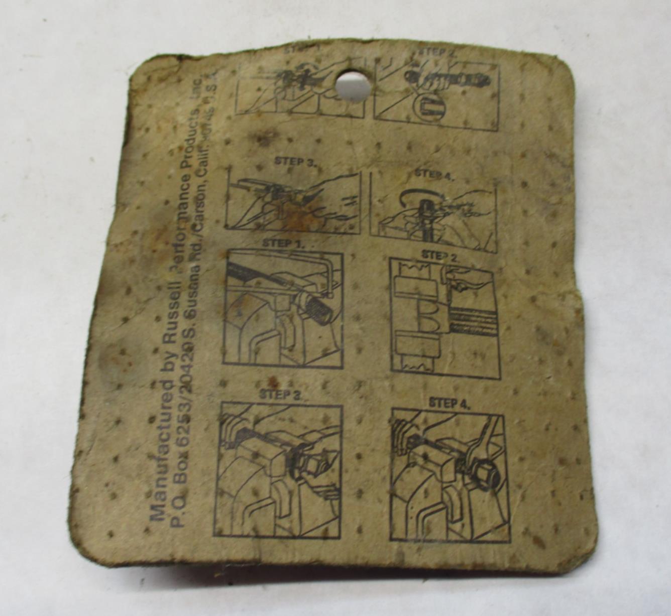 Russell 2026 Tube Seal End No. 6 Coolant Oil line Hose Red