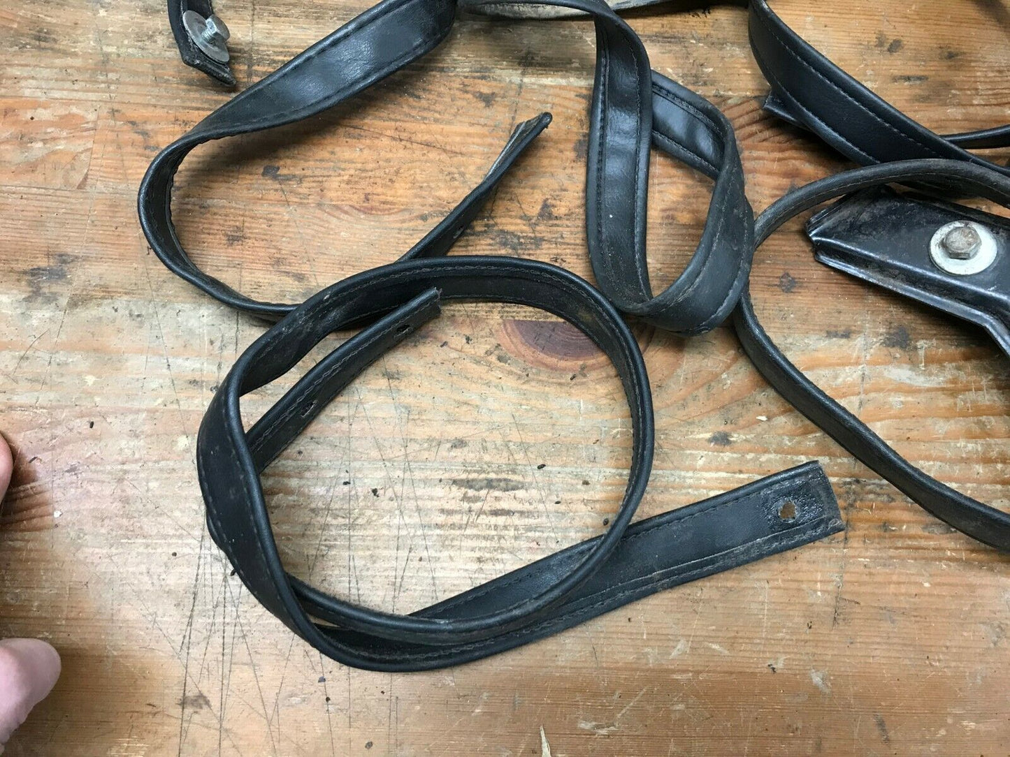 Mixed Lot (8) Harley Davidson Mixed Lot of grab Seat Passenger Straps black