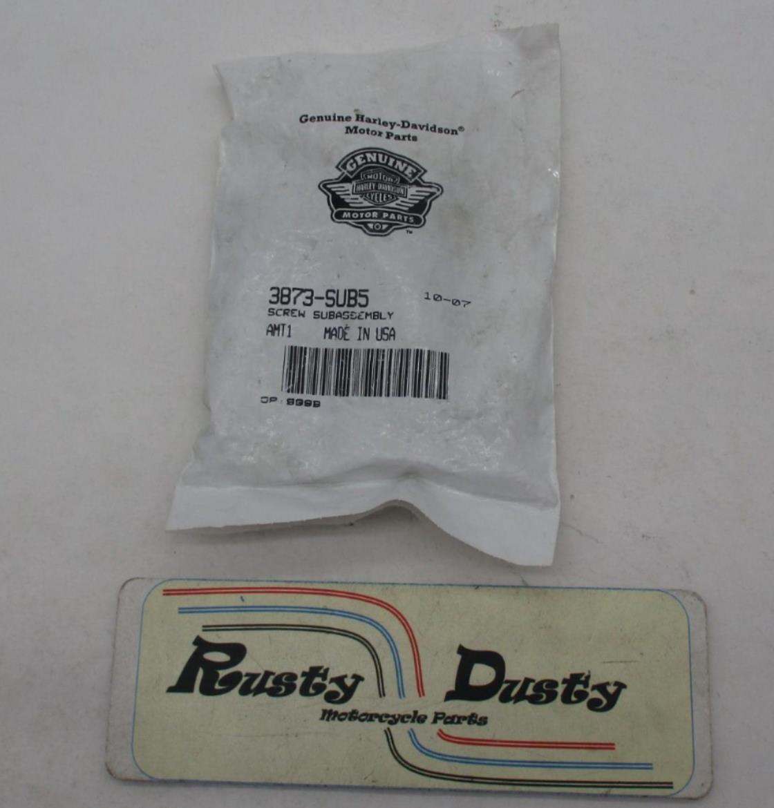 Harley Davidson Lot of 5 Genuine NOS Screws Subassembly 3873-SUB5 3873