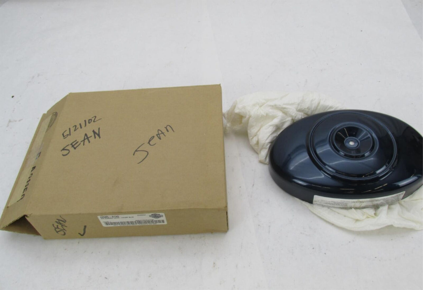 Harley Davidson Genuine NOS Dark Navy Blue Air Cleaner Cover 29585-01