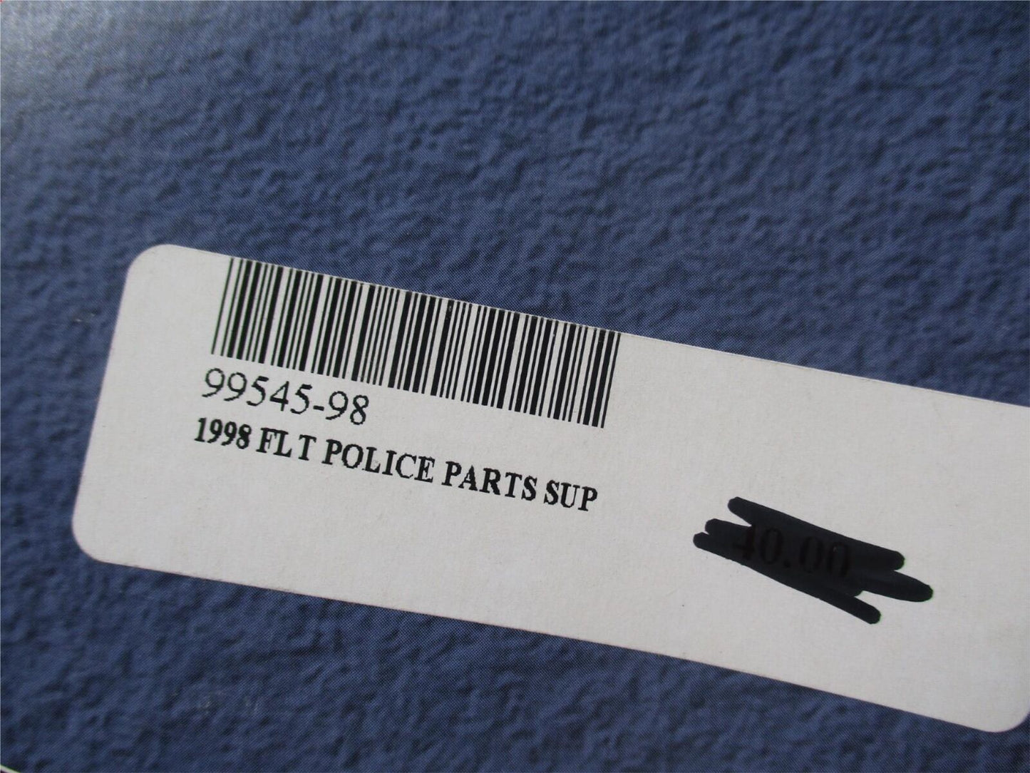 Harley Davidson Official Factory 1998 Police Parts Catalog Supplement 99545-98