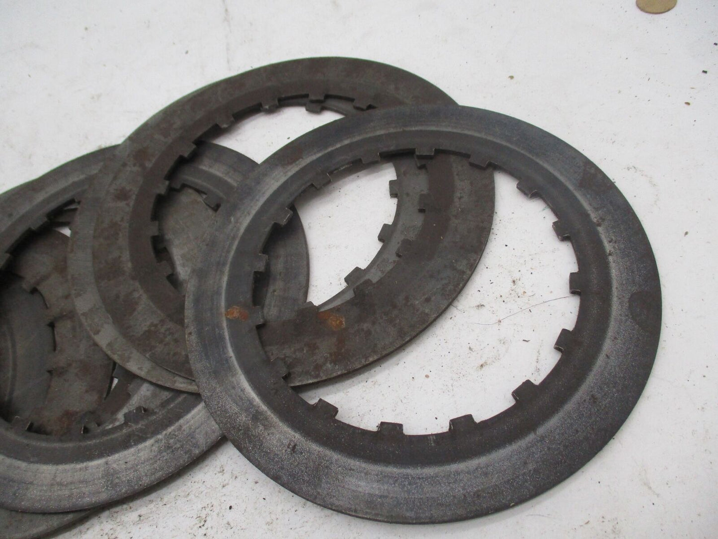 Mixed Lot of 14 Vintage Motorcycle Steel Clutch Plates BSA Triumph Norton