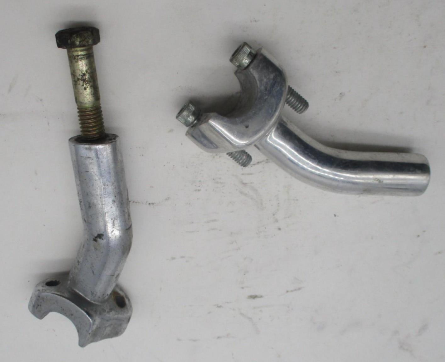 Lot of 2 Left Sides Harley Davidson Handlebar Clamp 4" Risers
