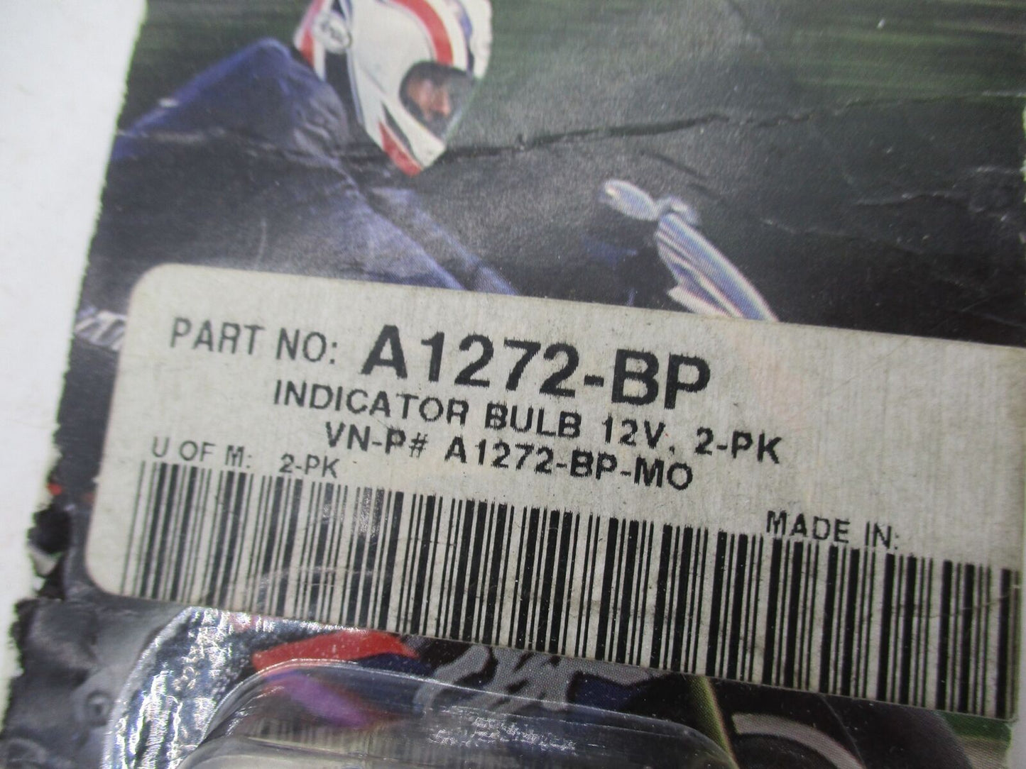 Eiko Motorcycle Indicator Bulb Lamp 12 Volt A1272-BP 2-Pack Harley Davidson