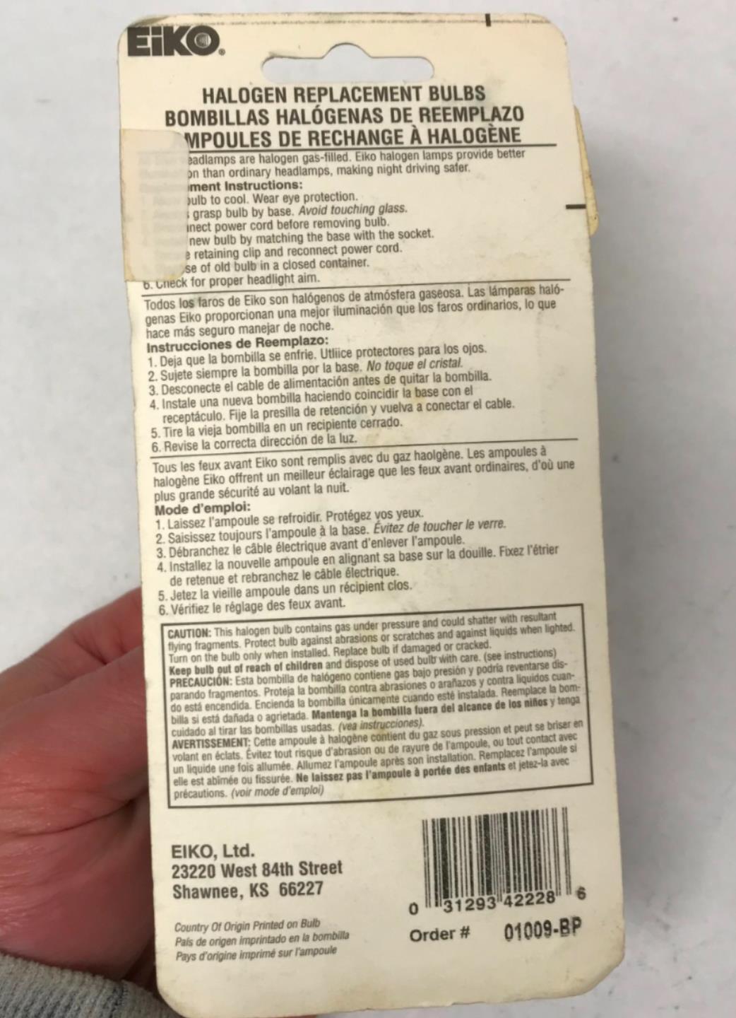 Eiko Halogen H4 P43T 60/55 Bulb