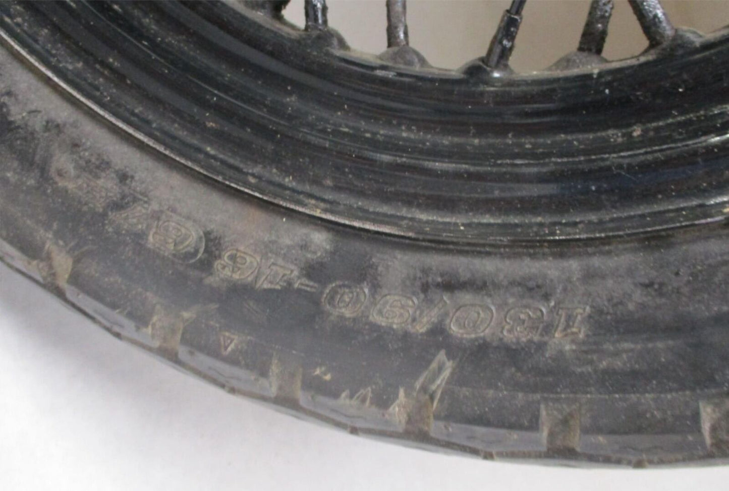Harley Shovelhead Super Glide Rear Wheel Spoke w/ Tire 40981-73 3/4" Axle