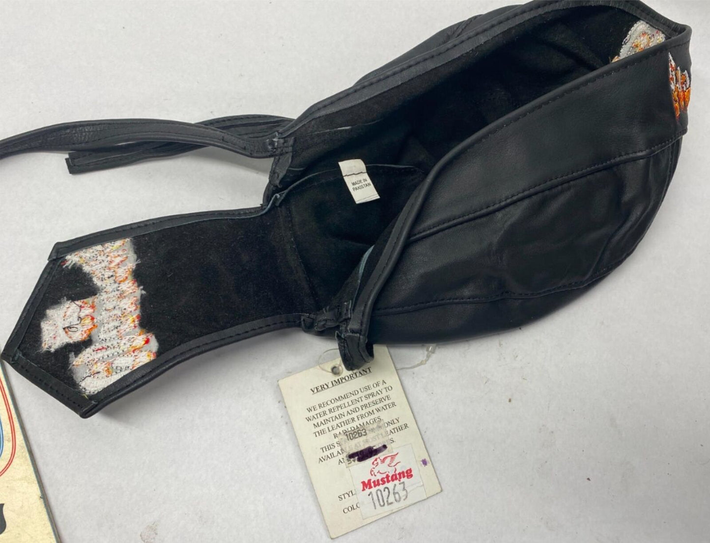 Choppers Hot Leathers Biker Leather Head Wrap Biker's Black