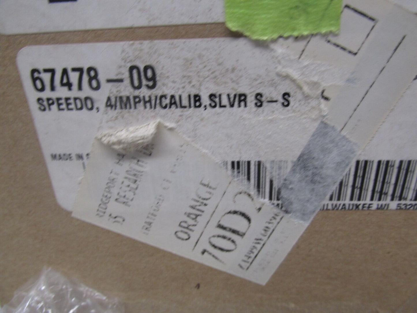 Harley Davidson Genuine NOS Speedo Speedometer Gauge FXD Silver Face 67478-09