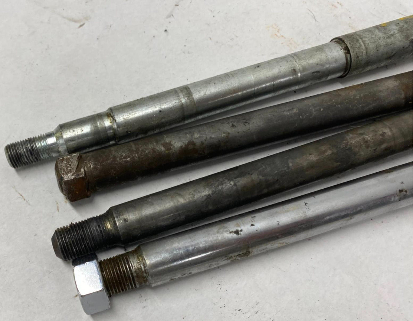 Mixed Lot of Harley Davidson Front Rear Wheel Axles Sportster Narrow Glide