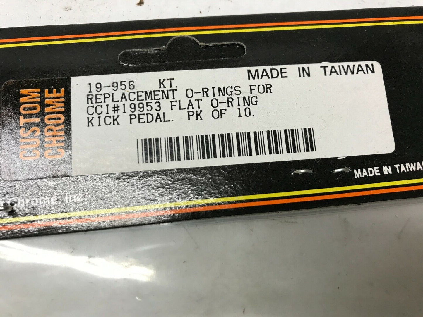 10 O-Rings Replacements CCI 19953 Flat Kick Pedal Harley Davidson Motorcycle