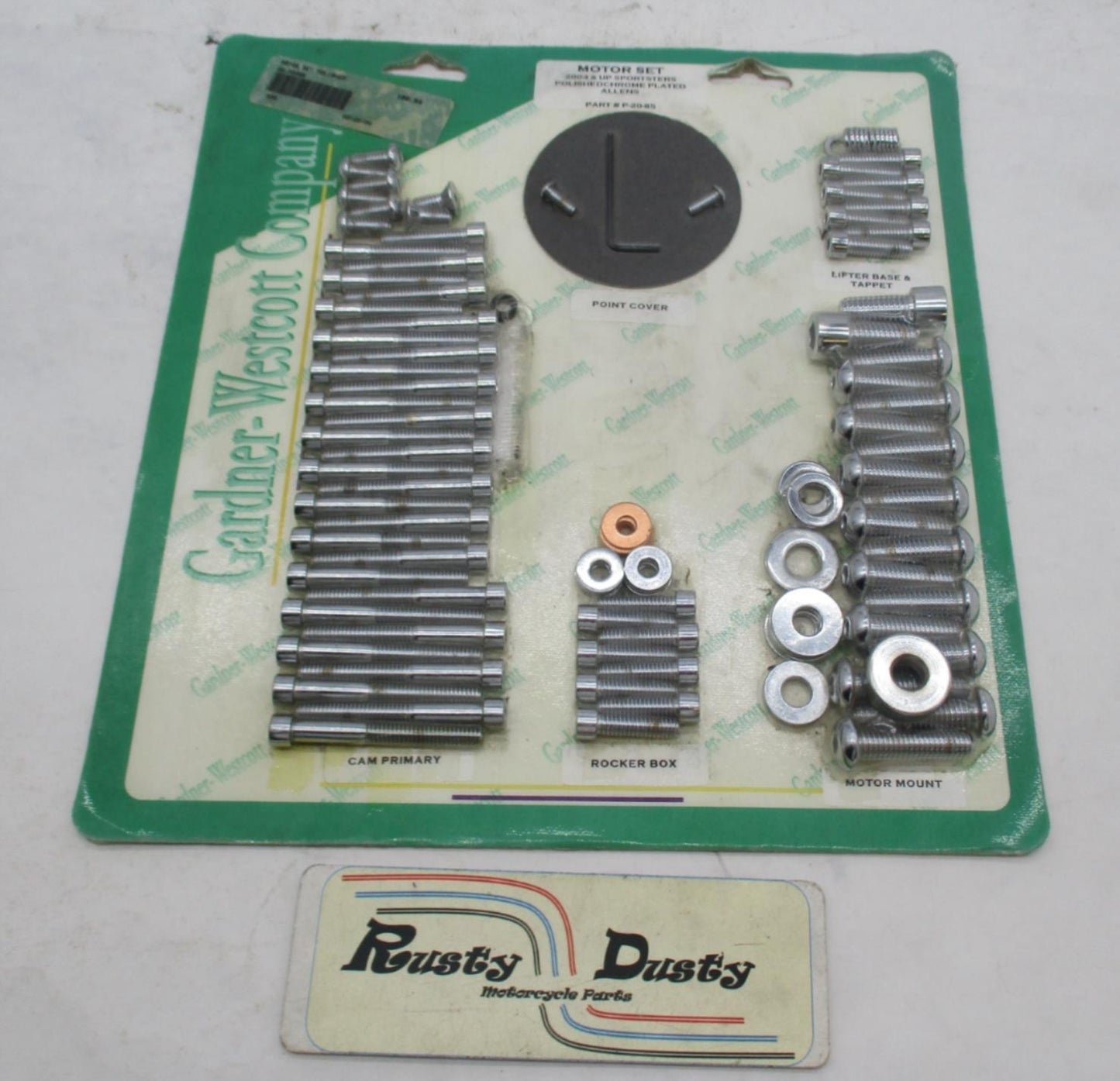 Harley 2000+ Sportsters Gardner Westcott Polished Chrome Motor Set P-20-85
