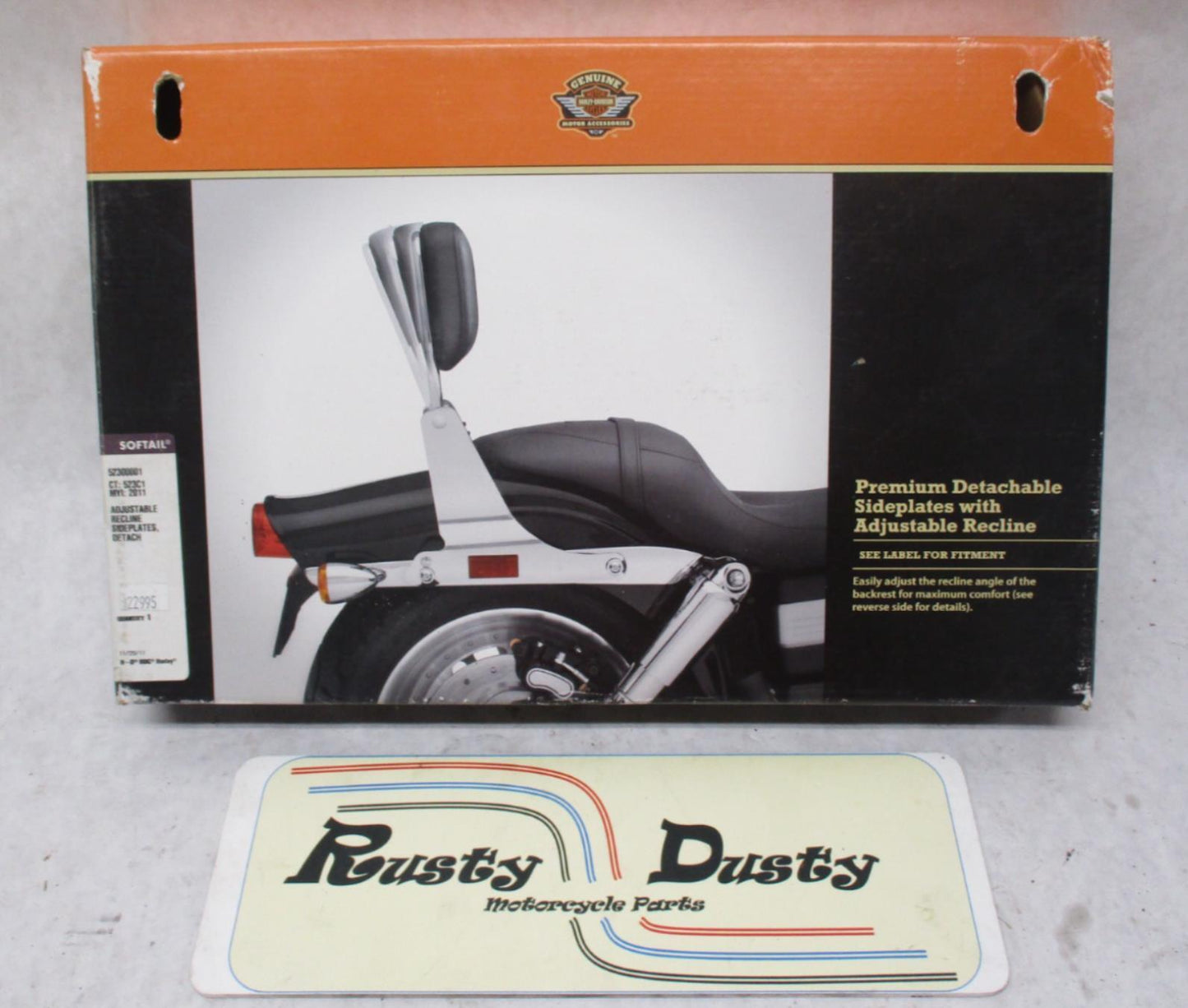 Harley Davidson Genuine NOS Softail Adjustable Side Plates 52300001