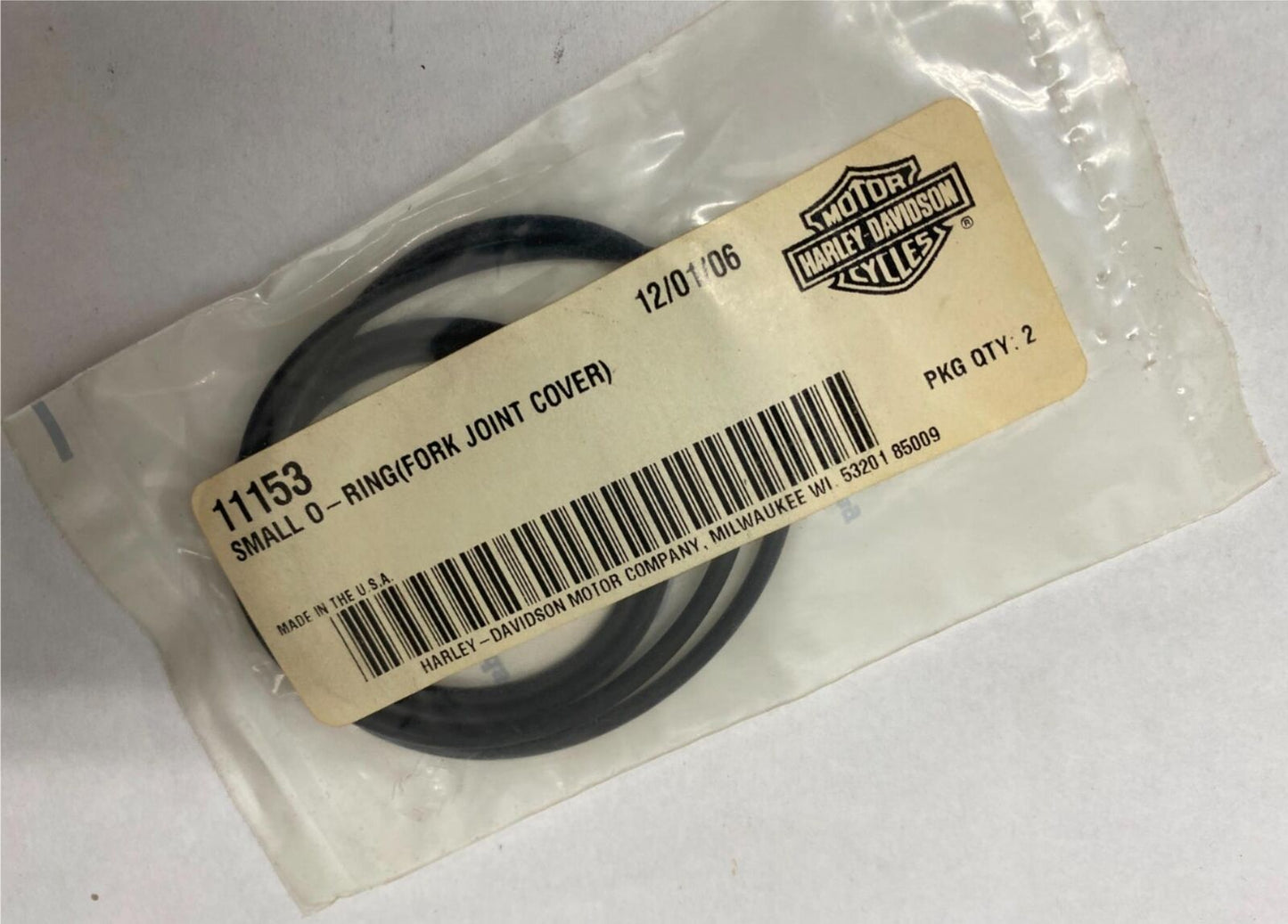 Harley Davidson Genuine Small O-Ring (Fork Joint Cover) 11153