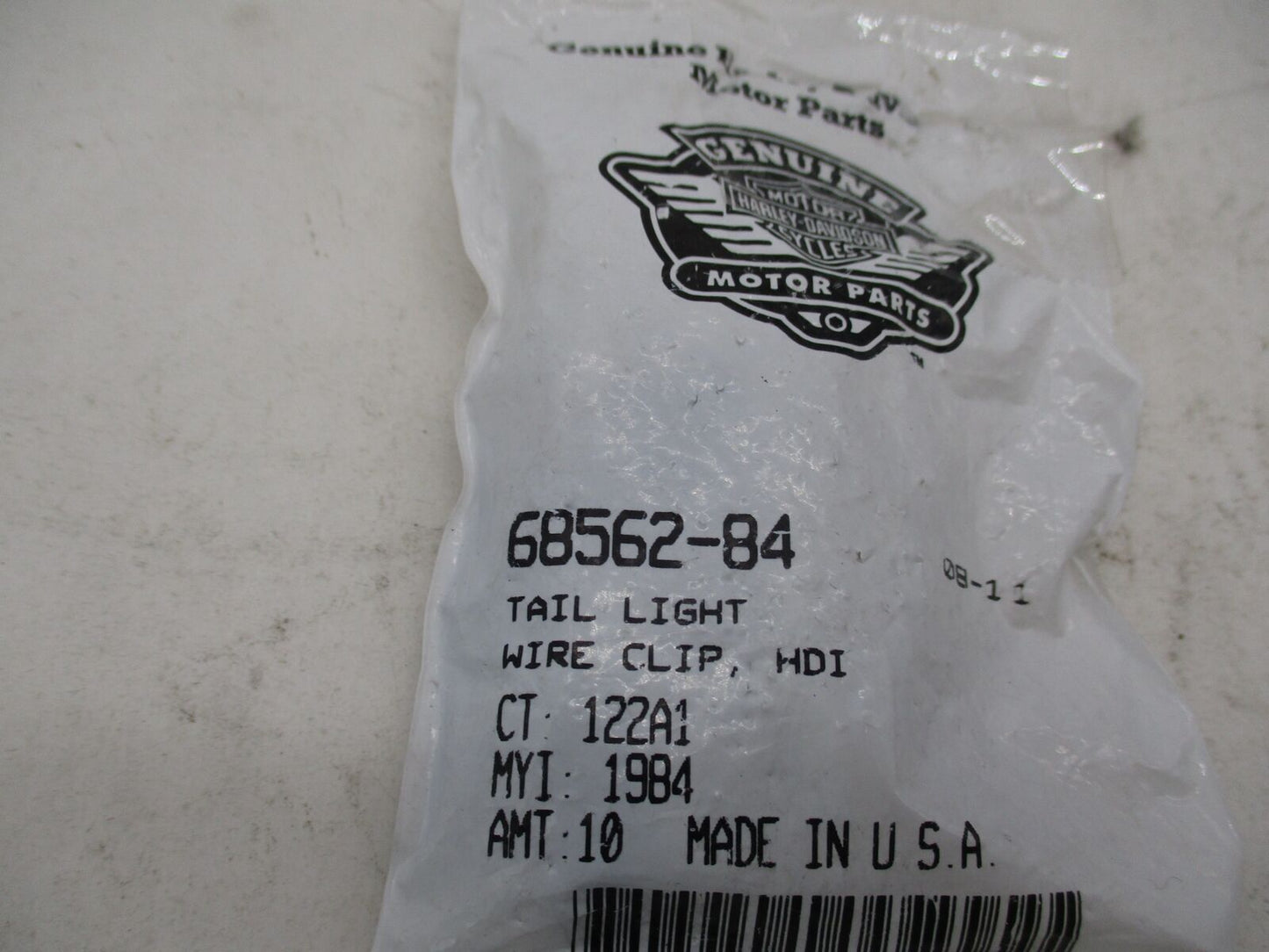 Lot of 4 Harley Davidson Genuine NOS Taillight Wire Brake Line Clips 68562-84