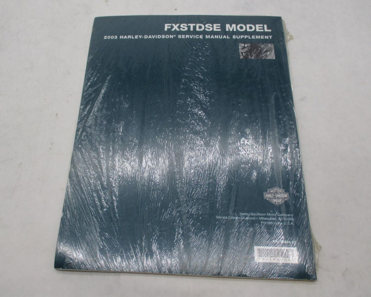 Harley Davidson Official NOS 2013 FXSTDSE Service Manual Supplement 99494-03