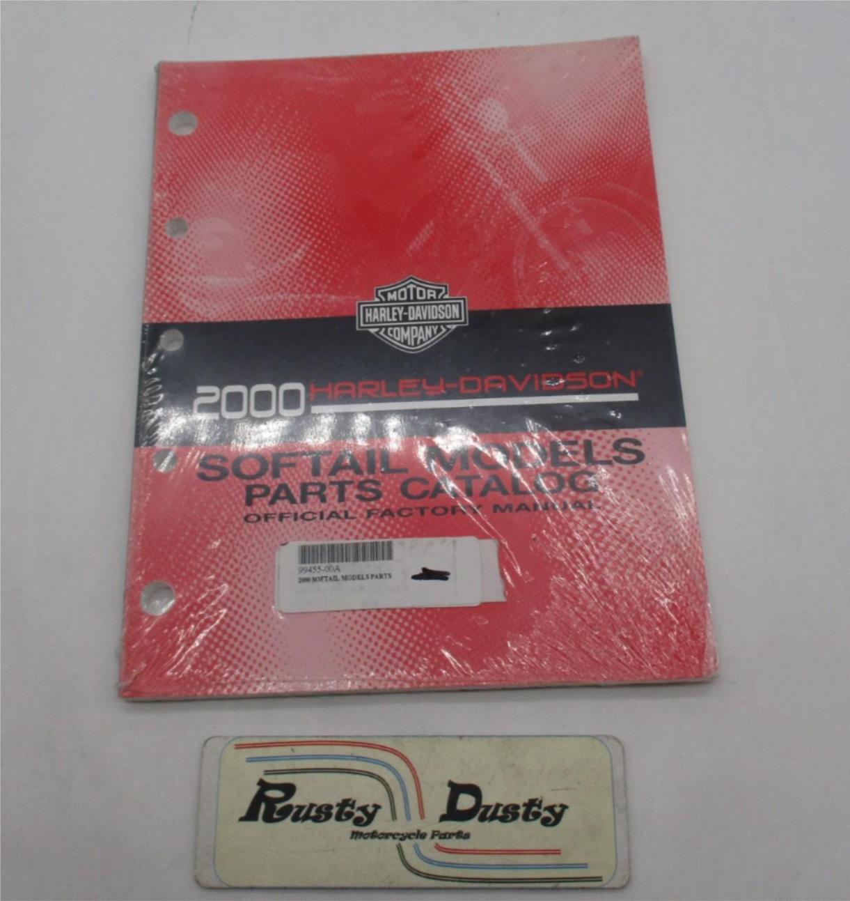 Harley Davidson Official Factory 2000 Softail Models Parts Catalog 994