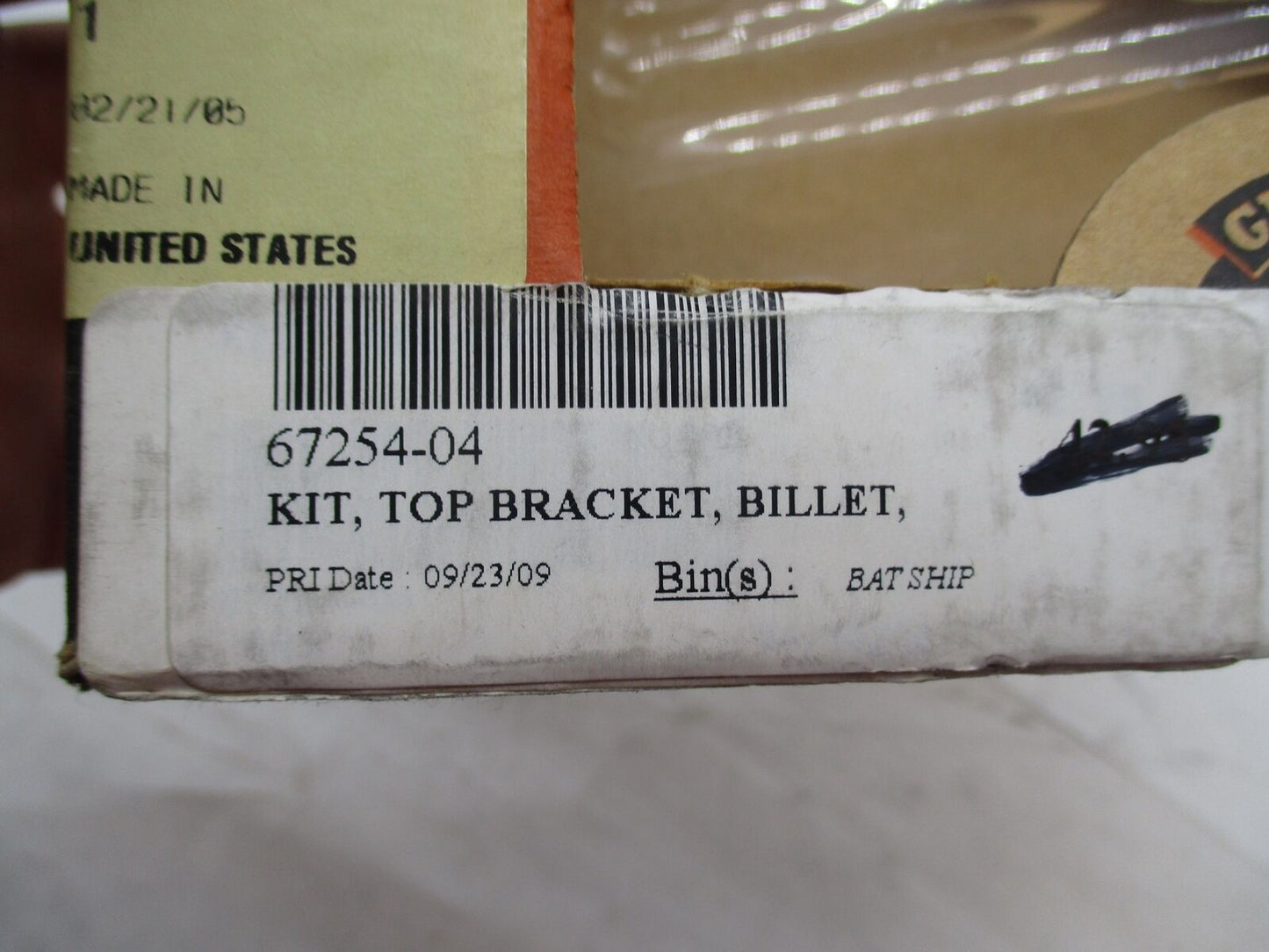 Harley Davidson Genuine NOS Top Bracket Billet Kit 67254-04