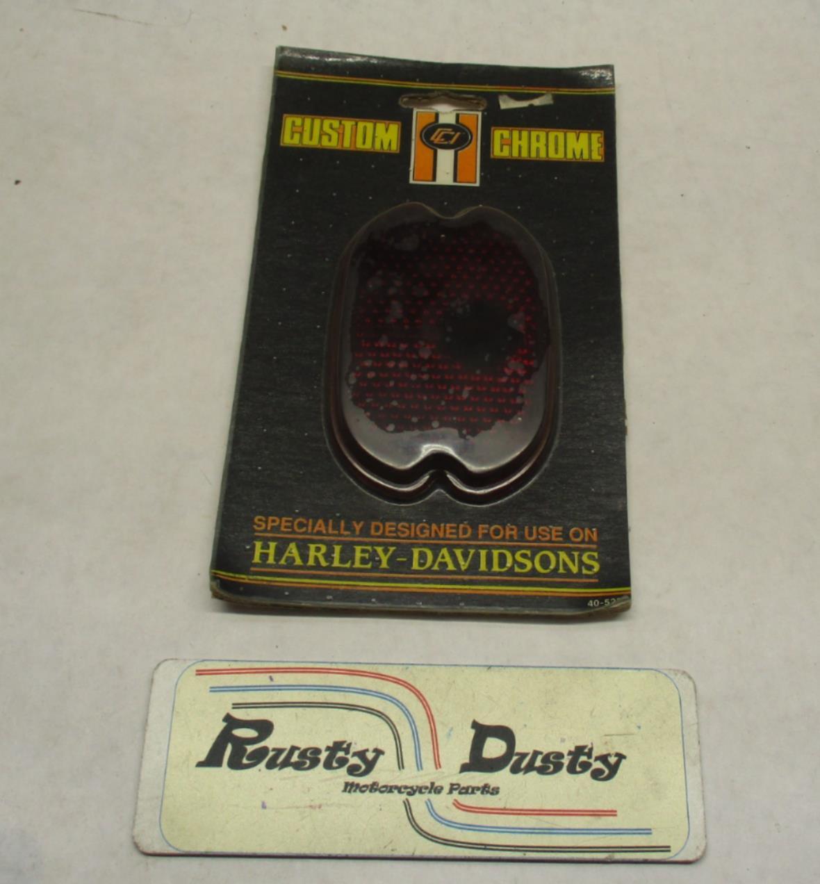 Custom Chrome 26-236 Harley Davidson Red Turn Signal Lens 55-72