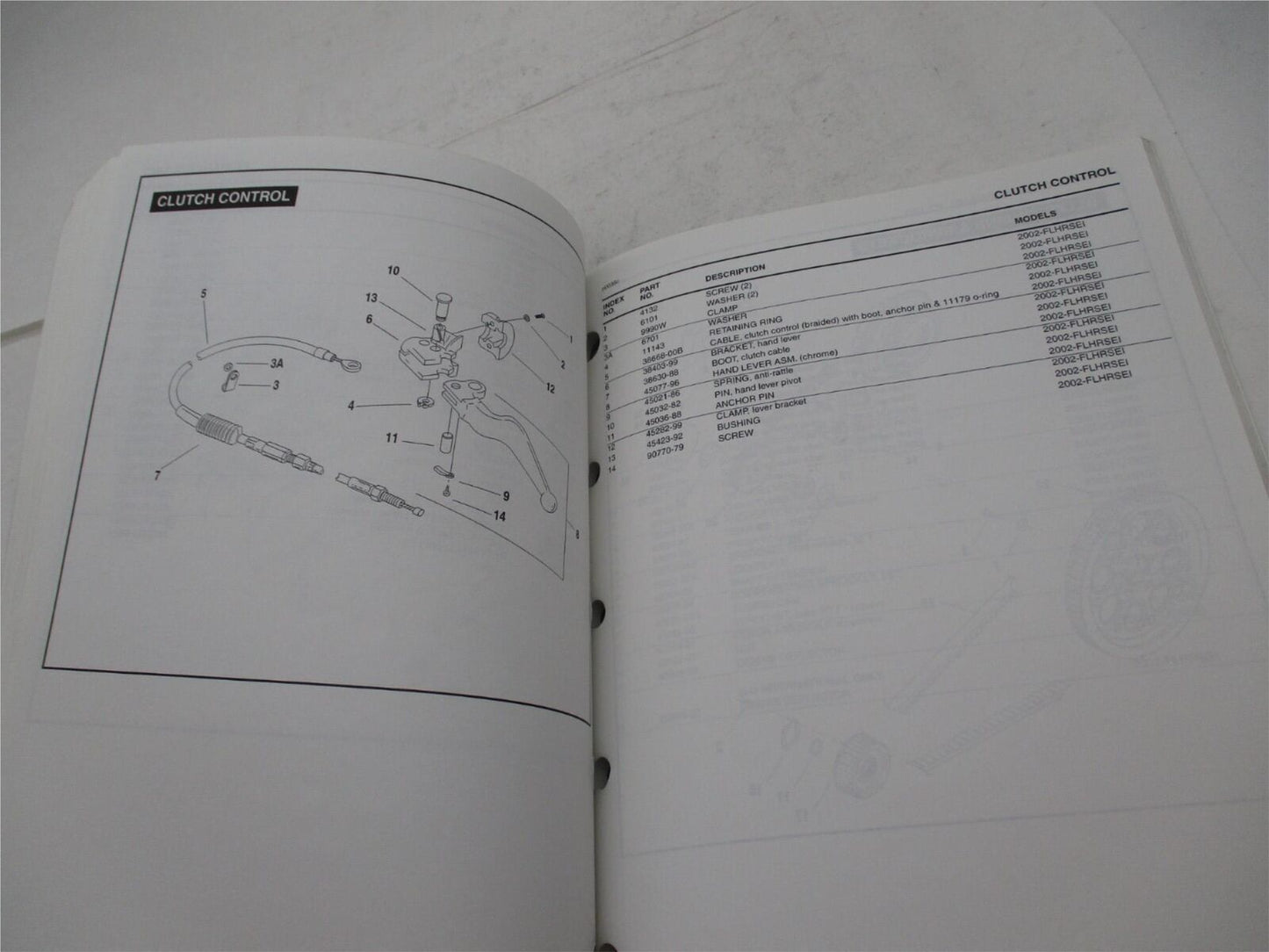 Harley Davidson Official Factory 2002 FLHRSEI Parts Catalog 99428-02