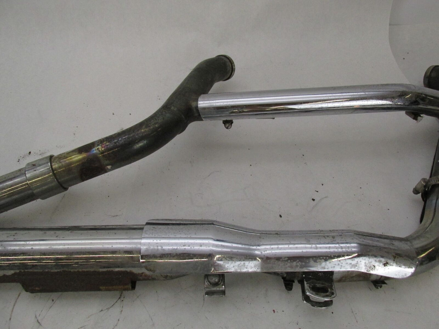 Harley Davidson Evo Evolution Exhaust System w/ Aftermarket Slash Cut Slip Ons
