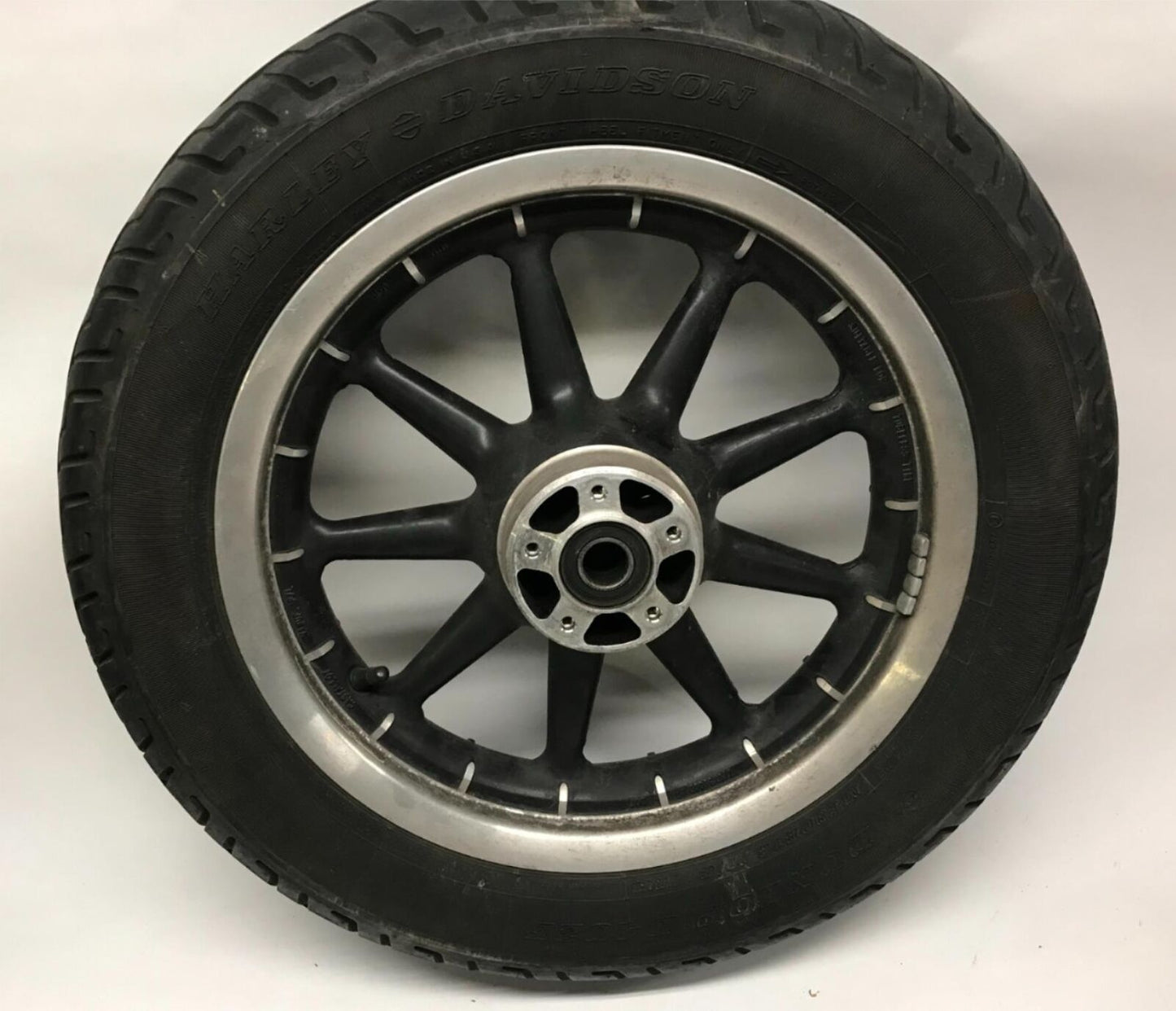 Harley Davidson 16x3 Front Wheel Touring 9 Spoke Black with Tire