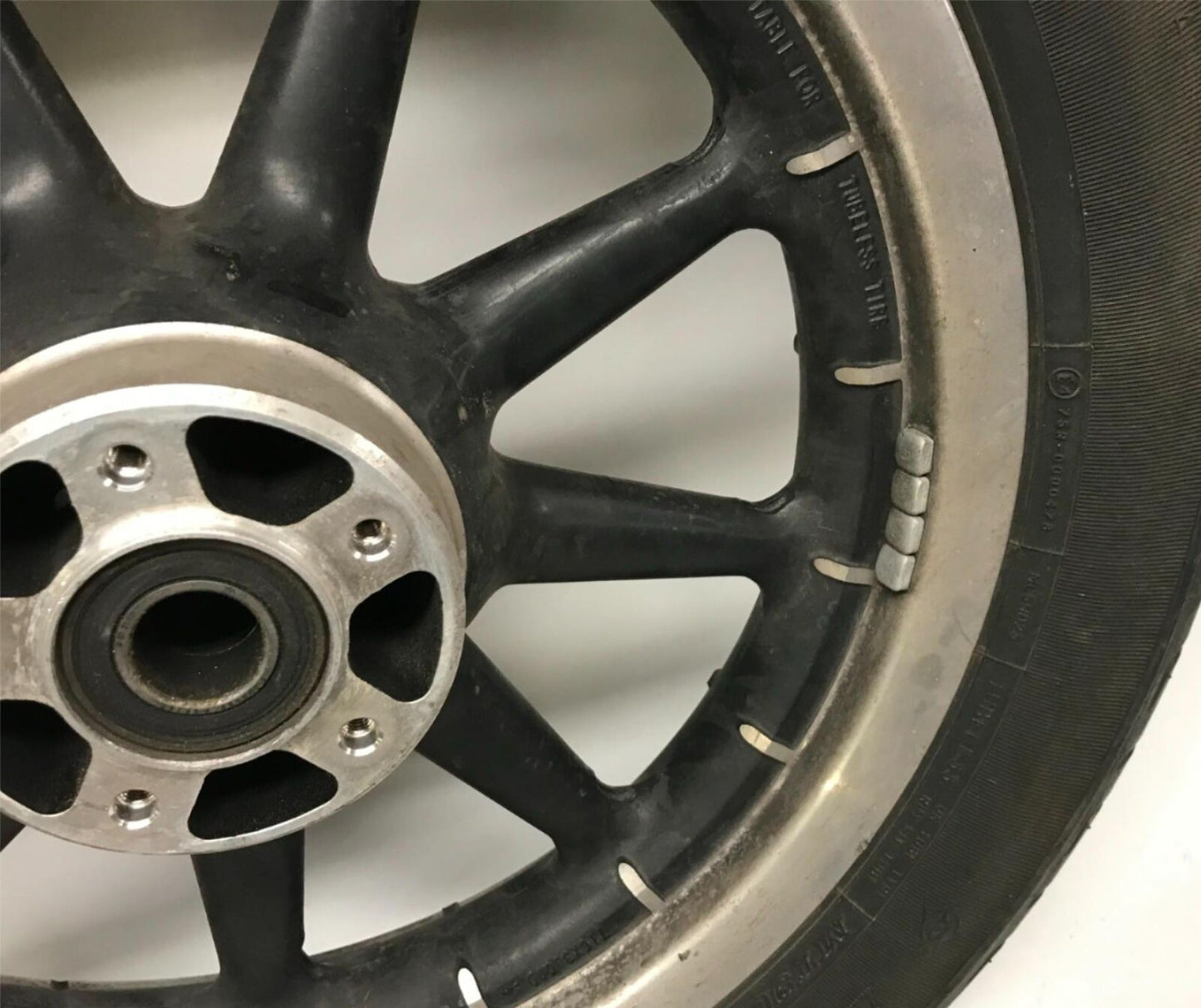 Harley Davidson 16x3 Front Wheel Touring 9 Spoke Black with Tire