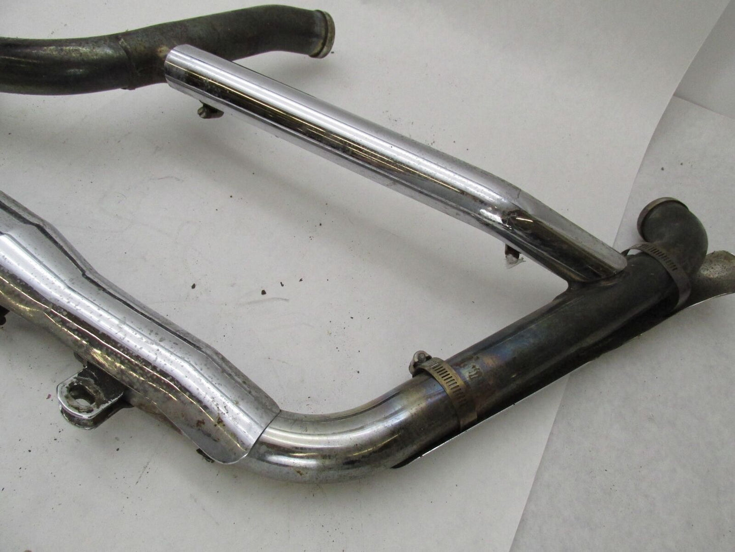 Harley Davidson Evo Evolution Exhaust System w/ Aftermarket Slash Cut Slip Ons