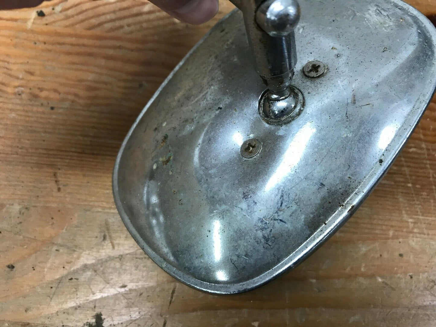 one Harley Davidson Panhead Shovelhead Mirrors Adjustable FX FXS OEM for Parts