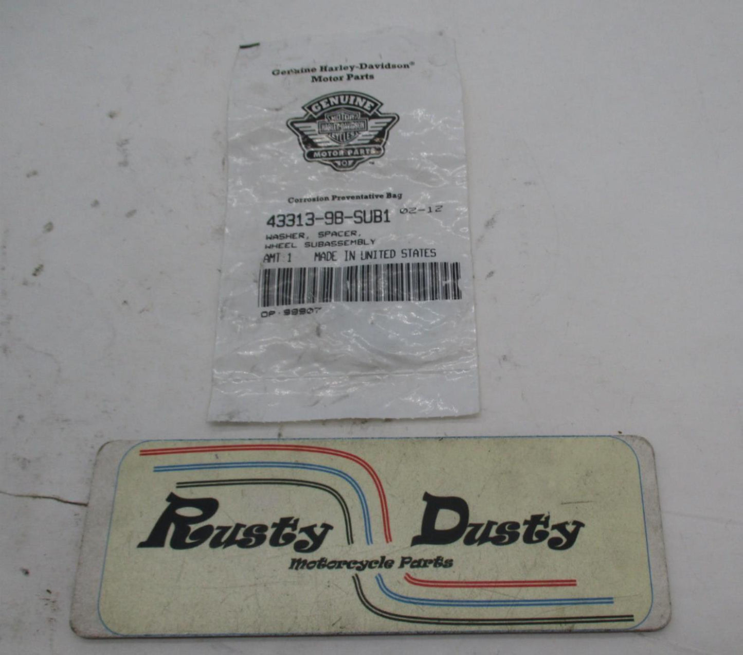 Harley Davidson Genuine NOS Wheel Washer Spacer Assembly 43313-98-SUB1