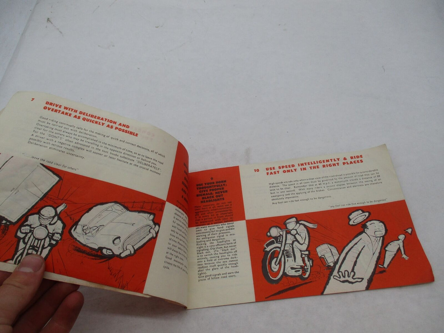 Vintage Safe Motorcycling with BSA Triumph Guide Handbook
