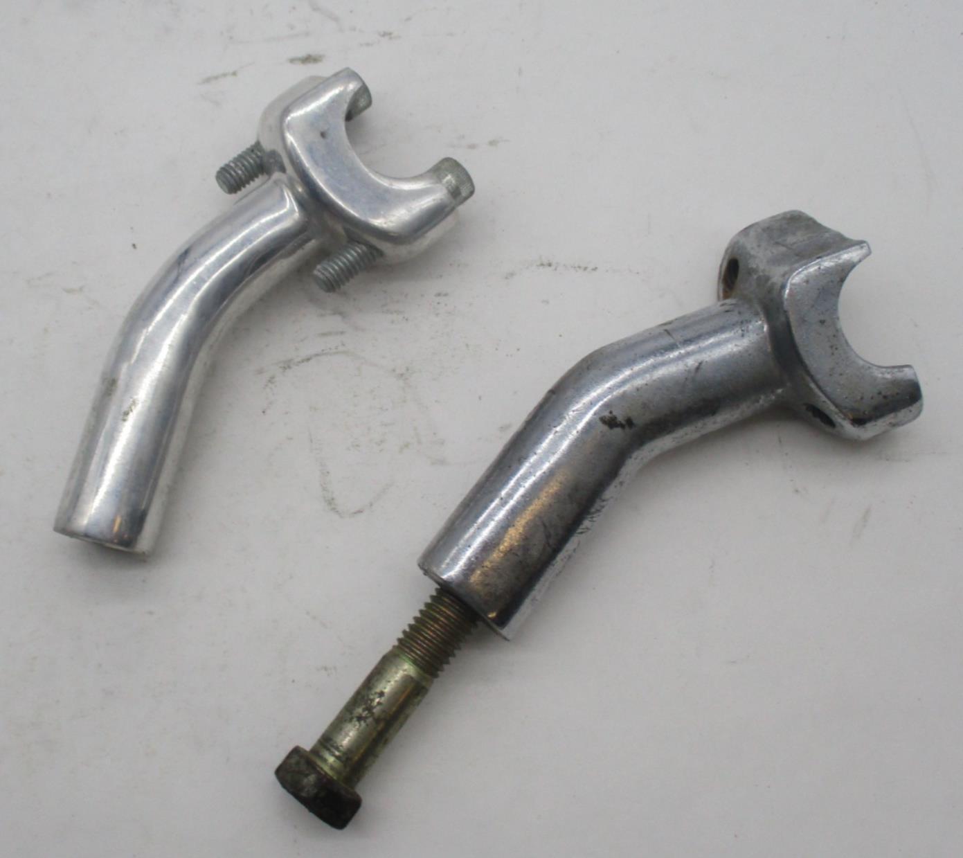 Lot of 2 Left Sides Harley Davidson Handlebar Clamp 4" Risers