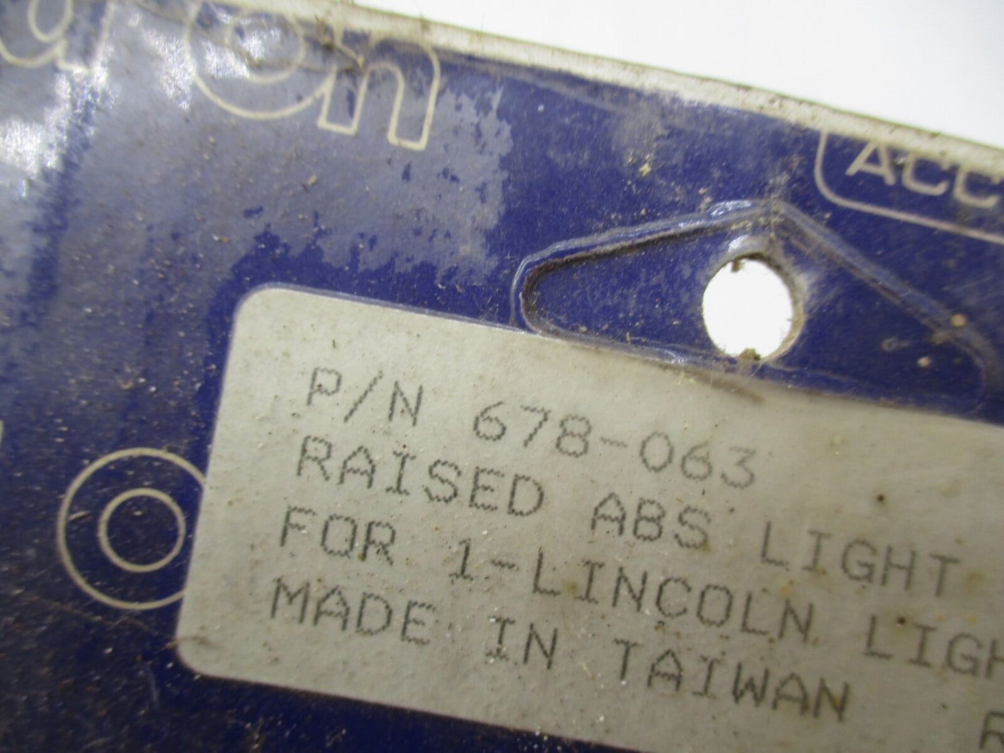 Add On Inc Motorcycle Chrome Raised ABS Light Grill for Lincoln Light 678-063