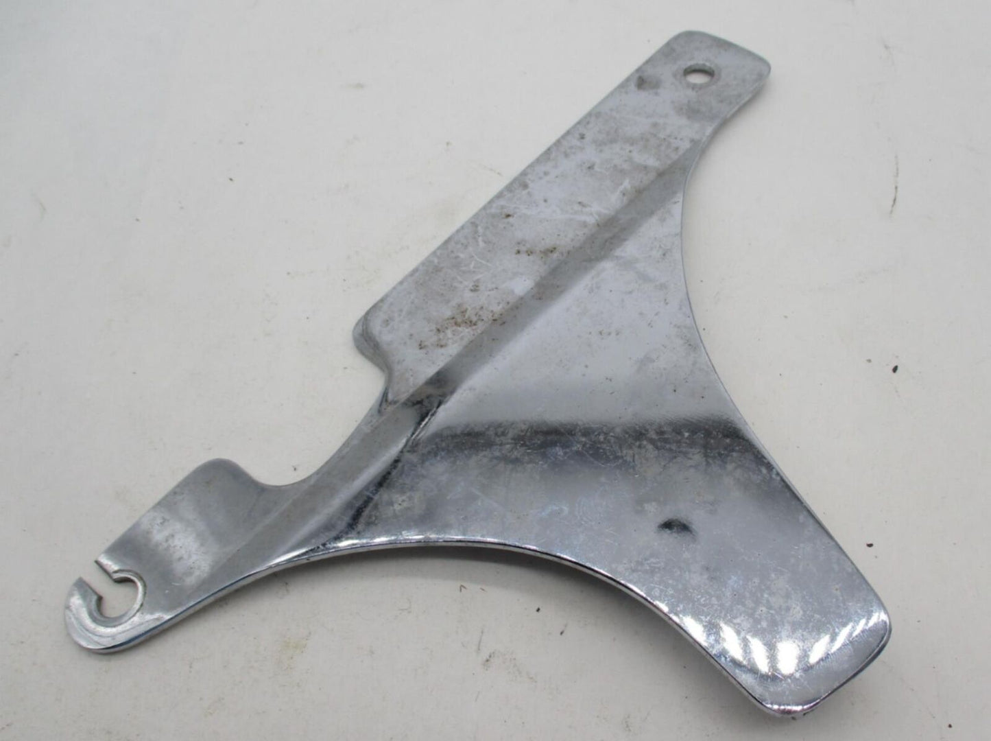 Harley Davidson FX Chrome Left Back Rest Sissy Bar Side Mounting Plate