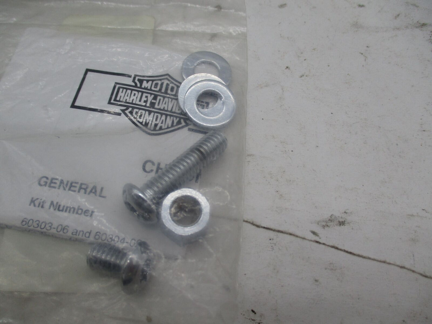 Harley Davidson Genuine NOS Chrome Dyna Belt Guard Hardware Kit 60304-06