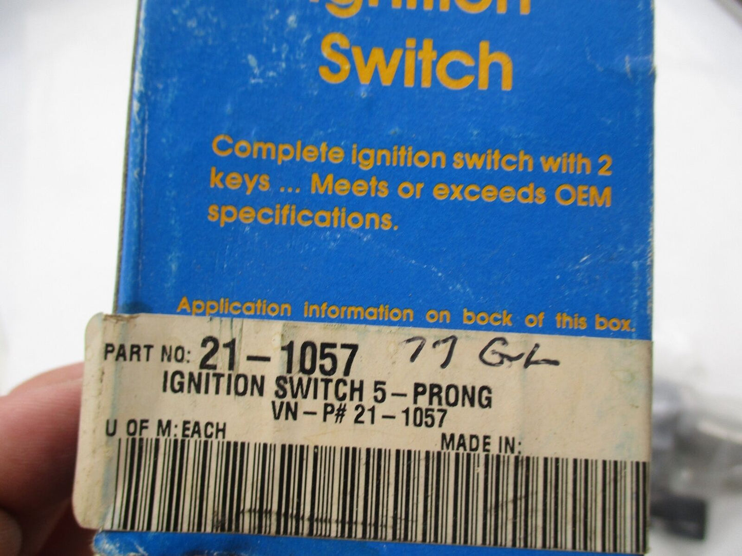 Emgo NOS Motorcycle 5 Prong Ignition Switch 21-1057 CB CBX 76-77 GL1000